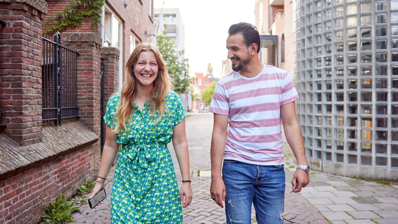 Een portretfoto van Tammam en Margriet