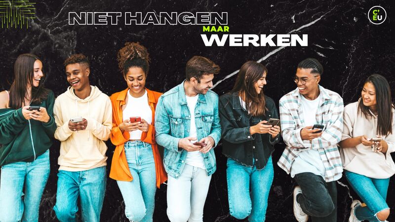 Foto van Niet hangen, maar werken