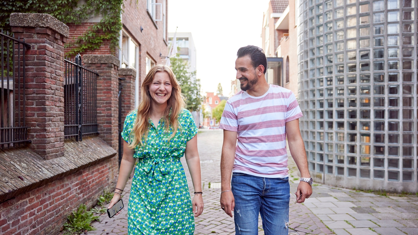 Een portretfoto van Tammam en Margriet